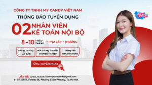 TUYỂN DỤNG NHÂN VIÊN KẾ TOÁN NỘI BỘ