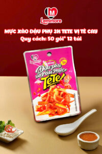 Mực xào đậu phụ 2k tete vị tê cay thương hiệu lemmore