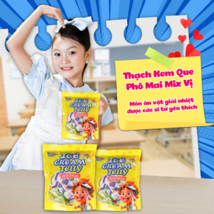 Thạch kem que phô mai mix vị