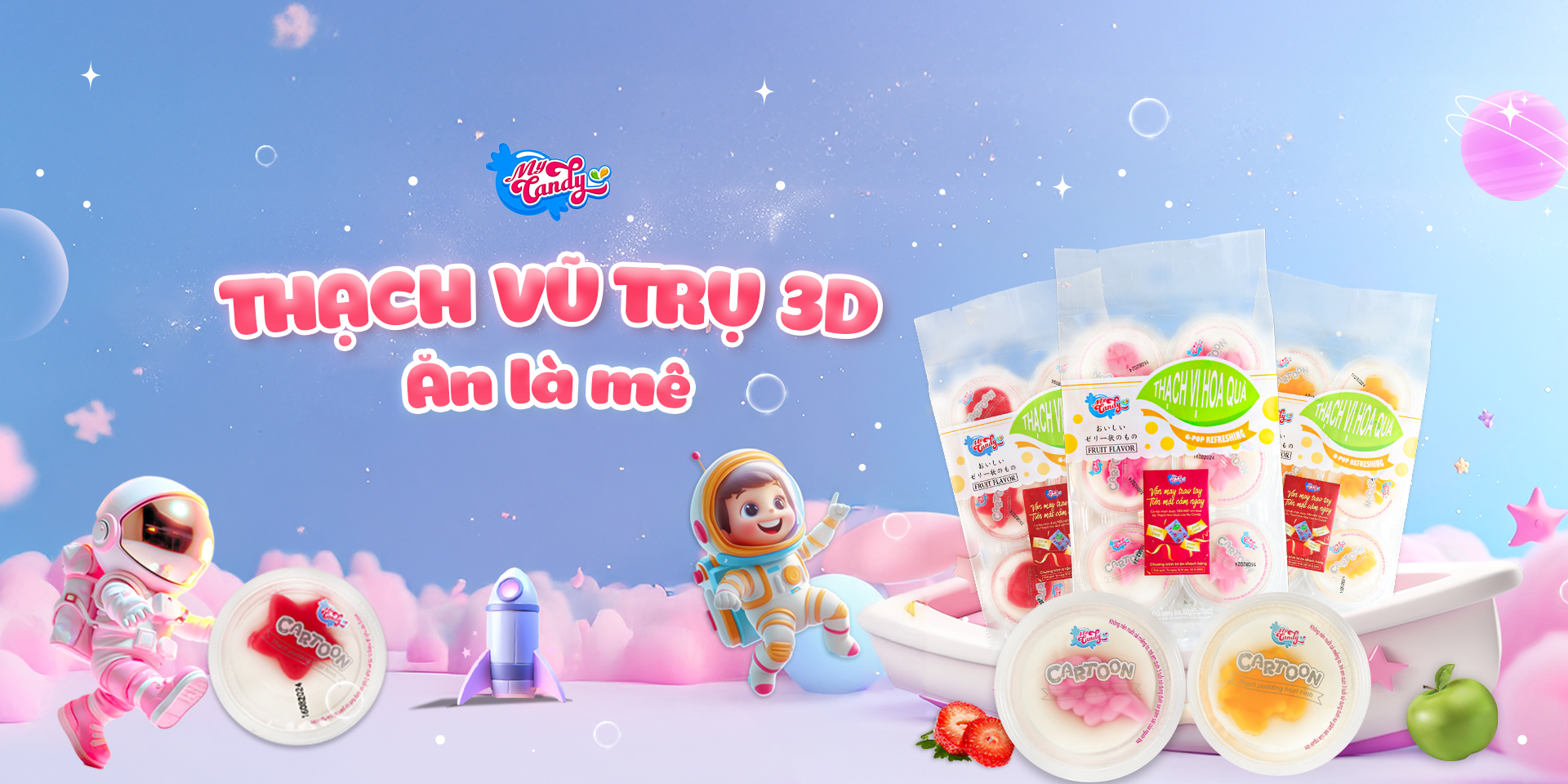 Thạch Vũ Trụ 3D - Ăn là mê