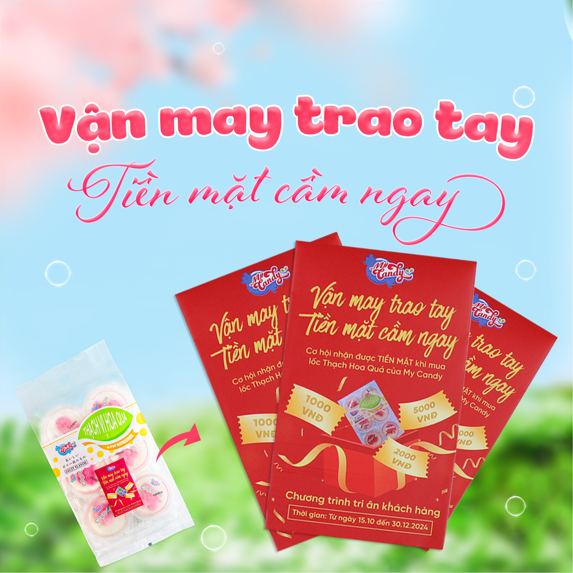 Vận may trao tay - Tiền mặt cầm ngay