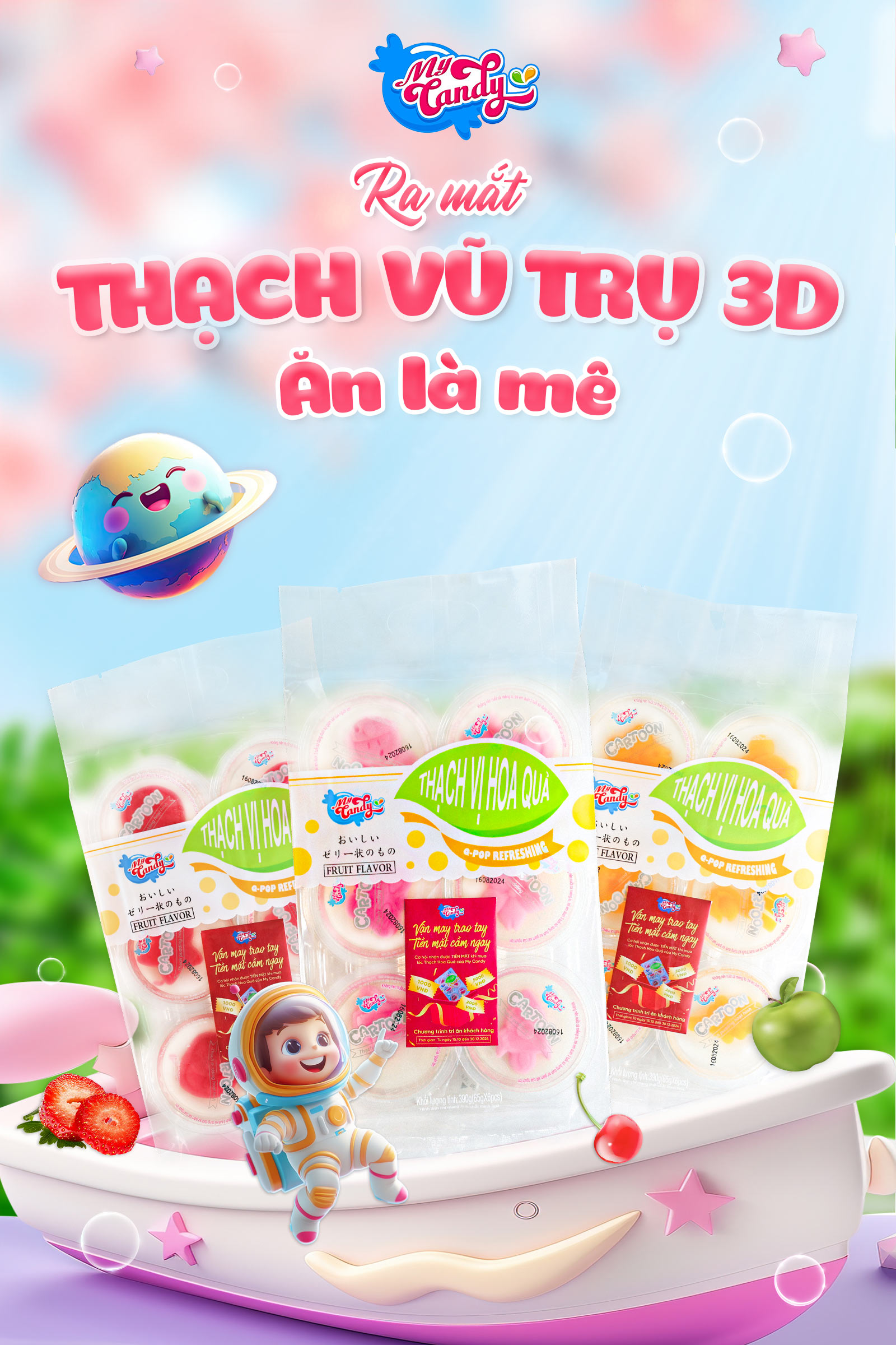 My Candy Việt Nam ra mắt Thạch Vũ Trụ 3D