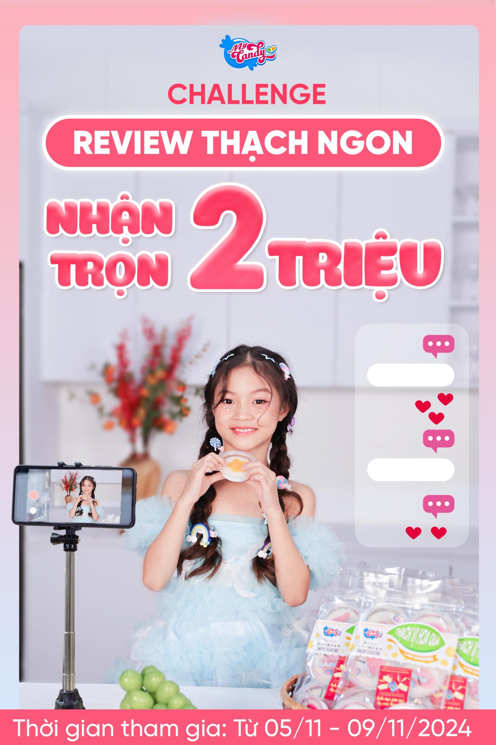 Challenge "Review thạch ngon - Nhận trọn 2 triệu"